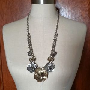 Floral statement necklace